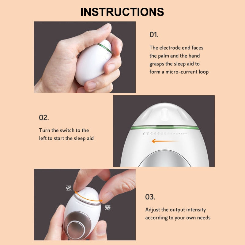 Microcurrent Handheld Sleep Aid Device